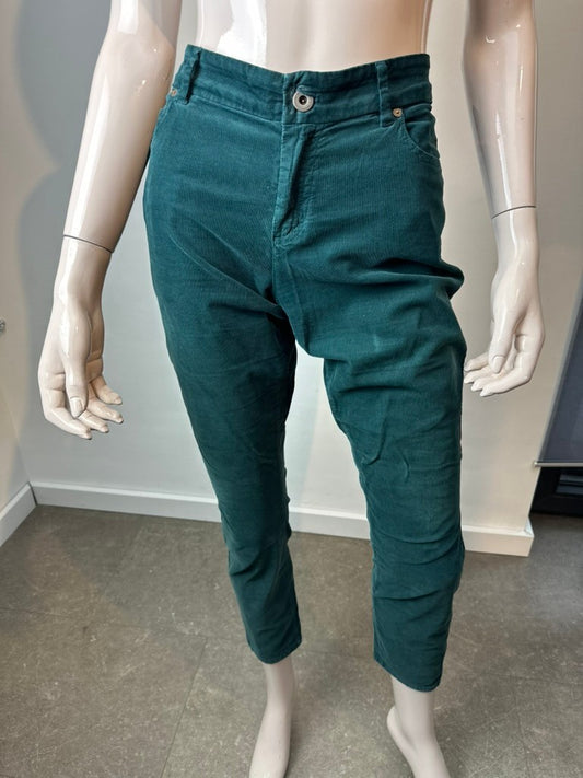 Marc 'o Polo Broek maat 30-32 groen velours