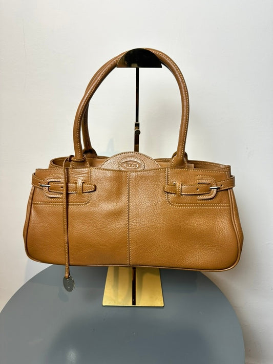 Tod's leren handtas beige