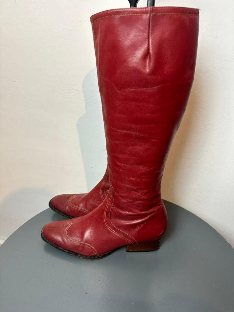 Robert Clergerie Laarzen maat 4,5 (35,5) rood