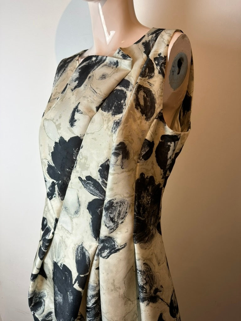 Natan Jurk maat FR44 (40) beige, zwart