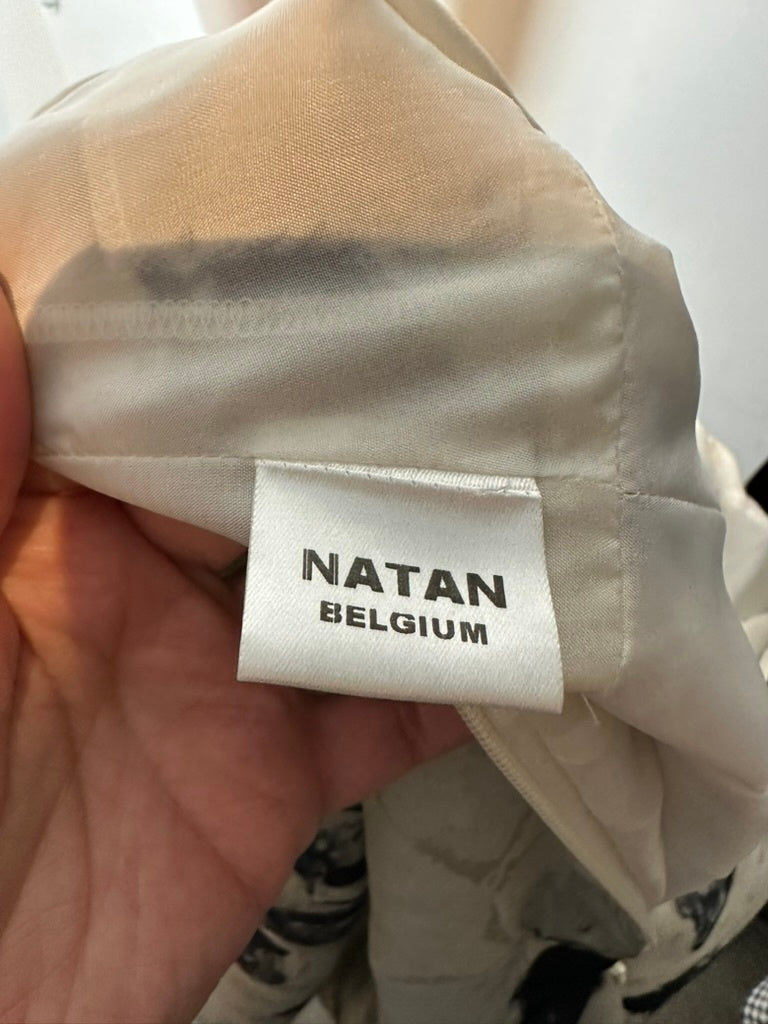 Natan Jurk maat FR44 (40) beige, zwart