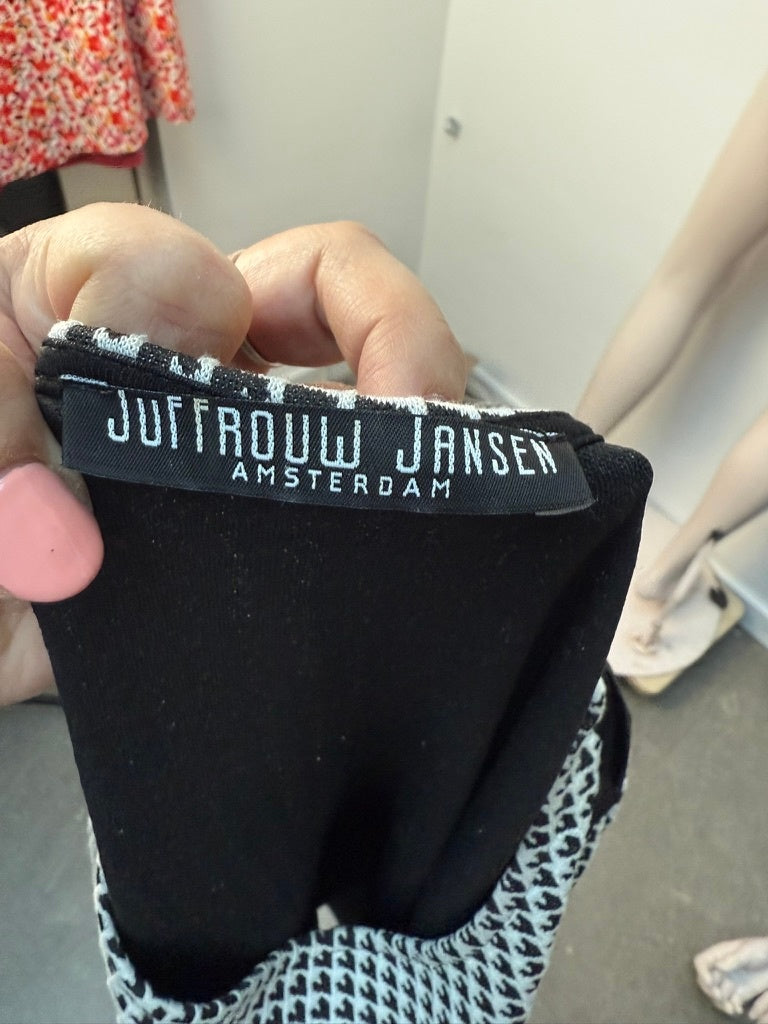 Juffrouw Jansen Jurk maat XL zwart; wit