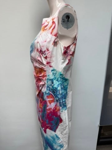 Marc Cain Jurk maat N4 meerkleurig; wit