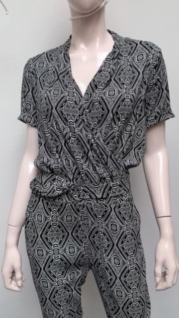 NED Jumpsuit maat M Donkerblauw; wit