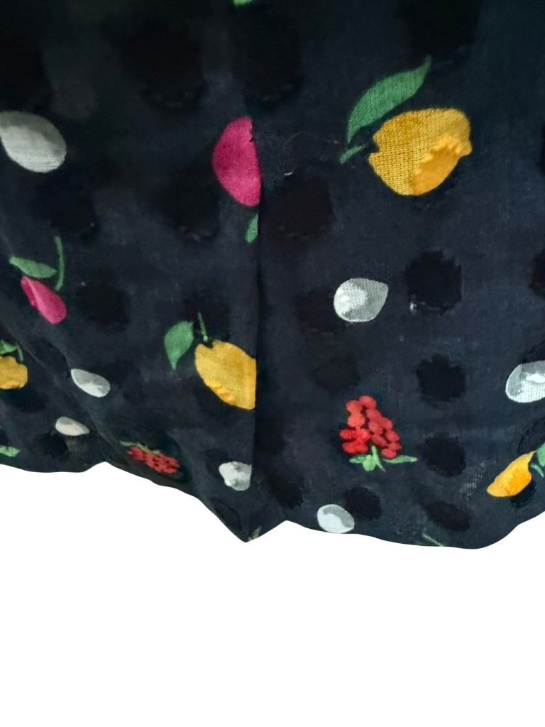 Vintage Rok maat 40 Donkerblauw