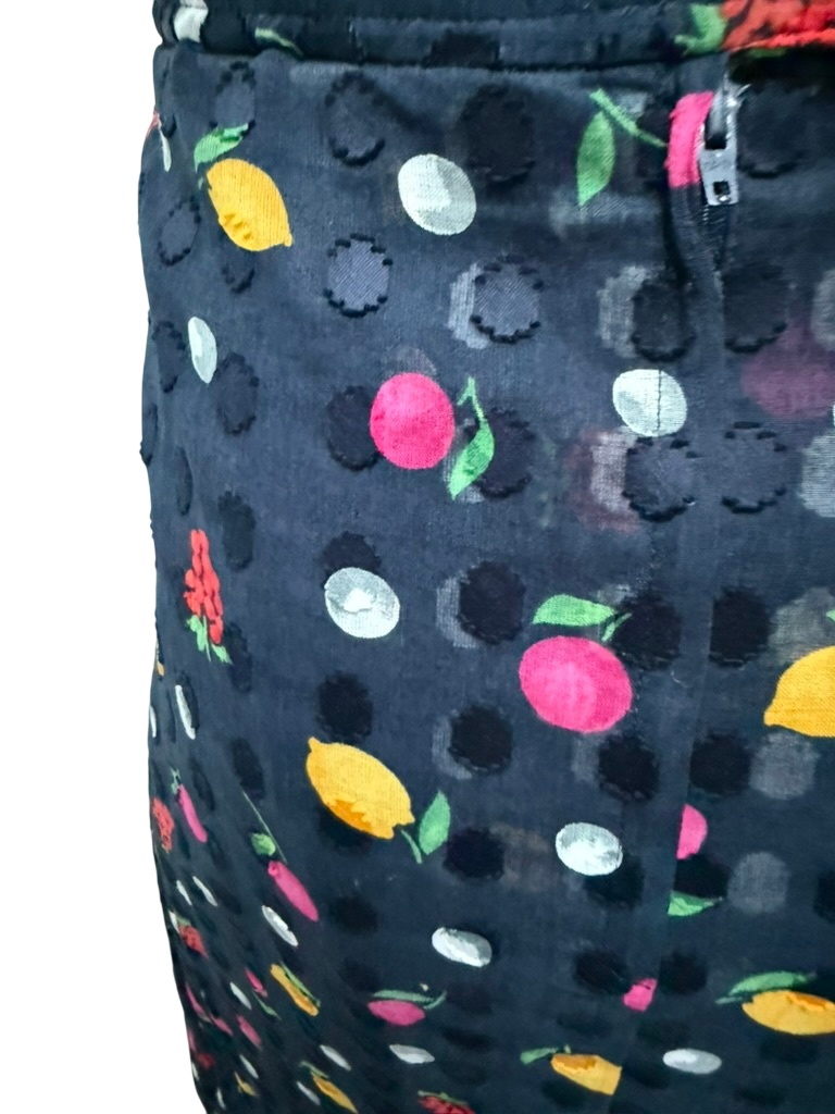 Vintage Rok maat 40 Donkerblauw