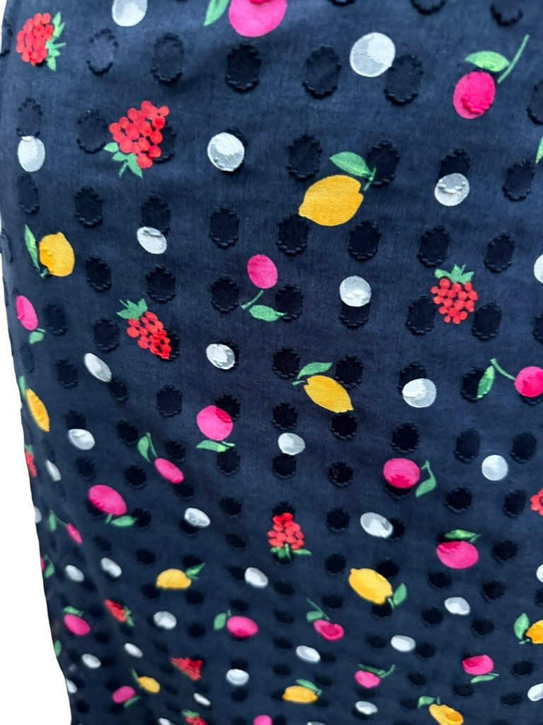 Vintage Rok maat 40 Donkerblauw