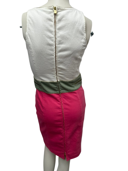 caroline biss Jurk maat S wit, roze, groen