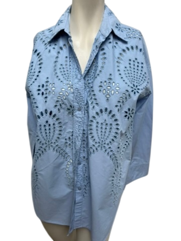 ZARA Blouse maat S blauw