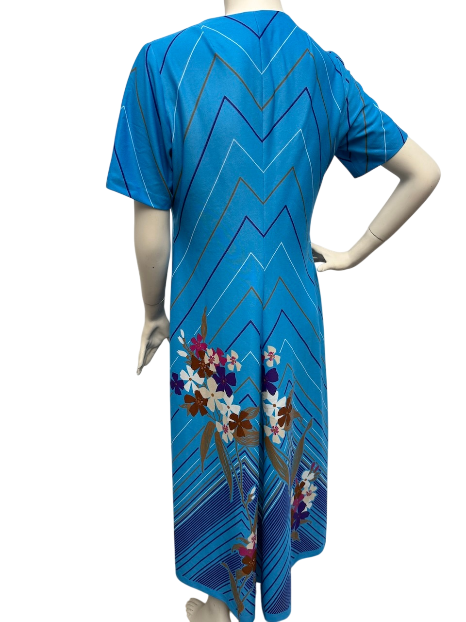 Onbekend Jurk maat 40 Blauw en multicolor