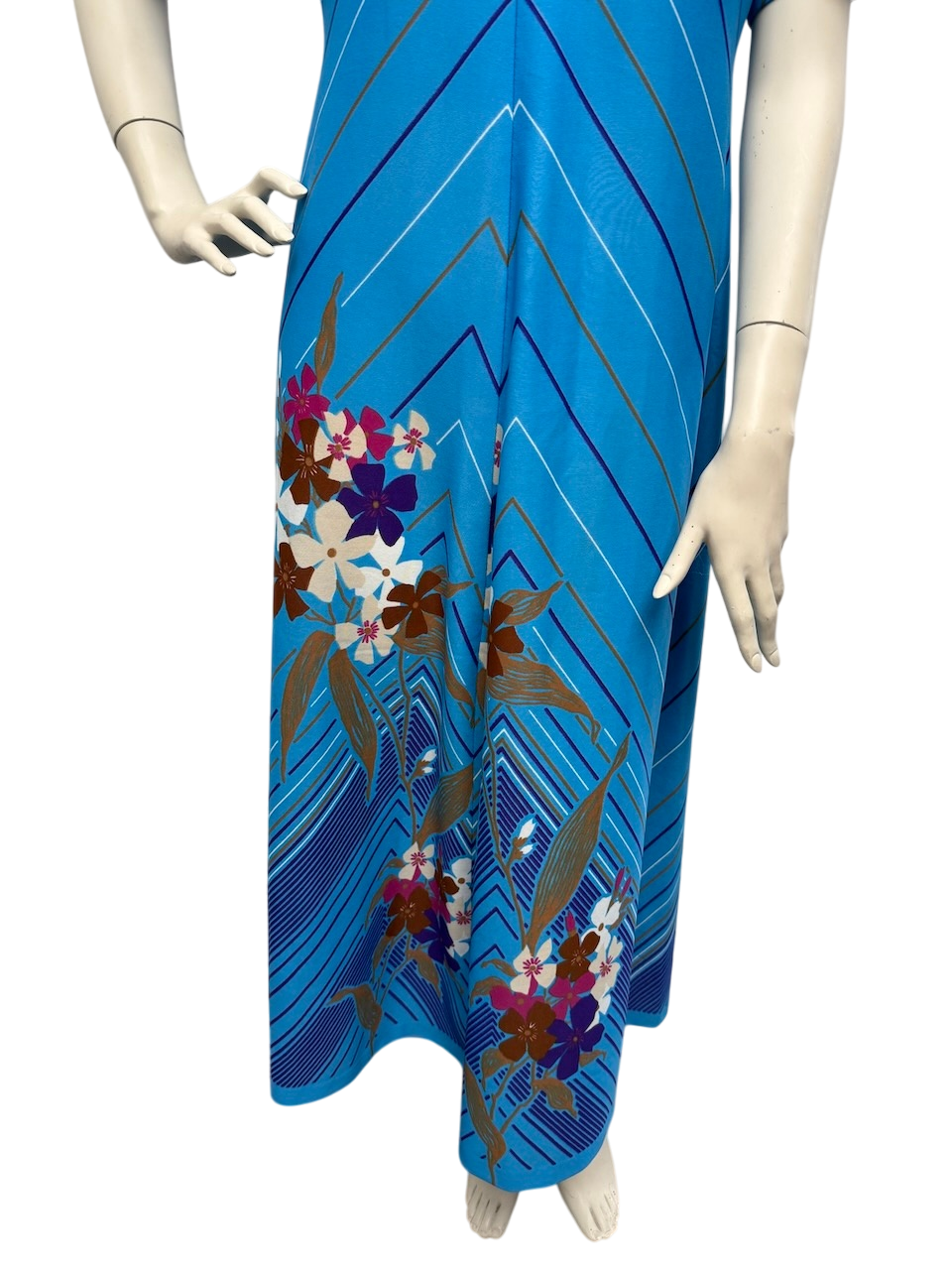 Onbekend Jurk maat 40 Blauw en multicolor
