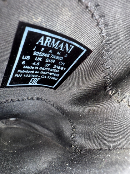 Armani Jeans Sneakers maat 37 Zwart met witte zool