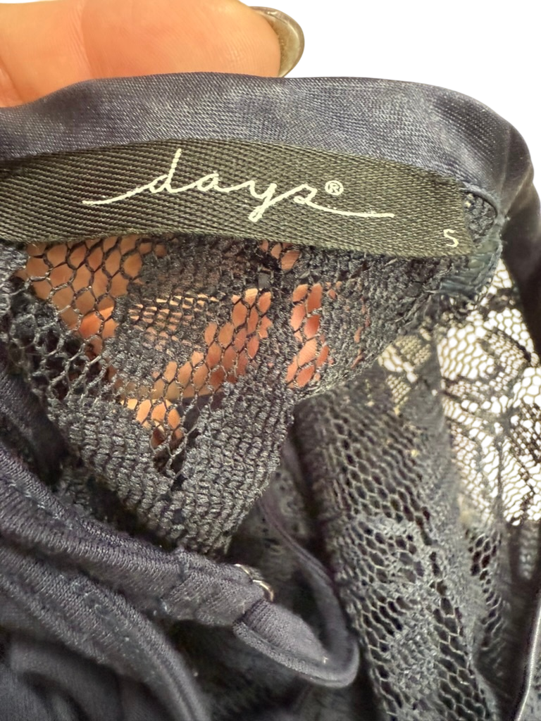 days Blouse maat S donkerblauw
