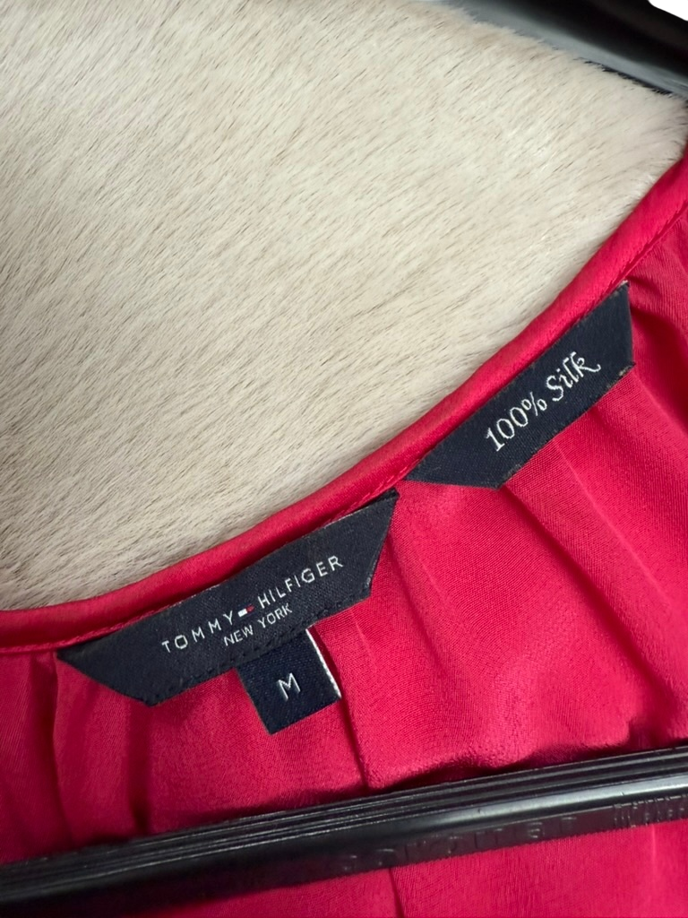 Tommy Hilfiger Blouse zijde maat S roze