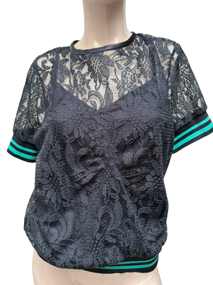 days Blouse maat S donkerblauw