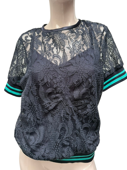 days Blouse maat S donkerblauw