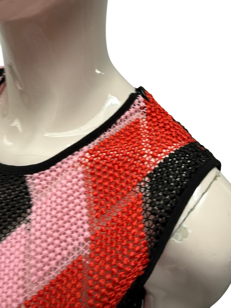 SPORTMAX Top maat M Roze, Zwart, Rood