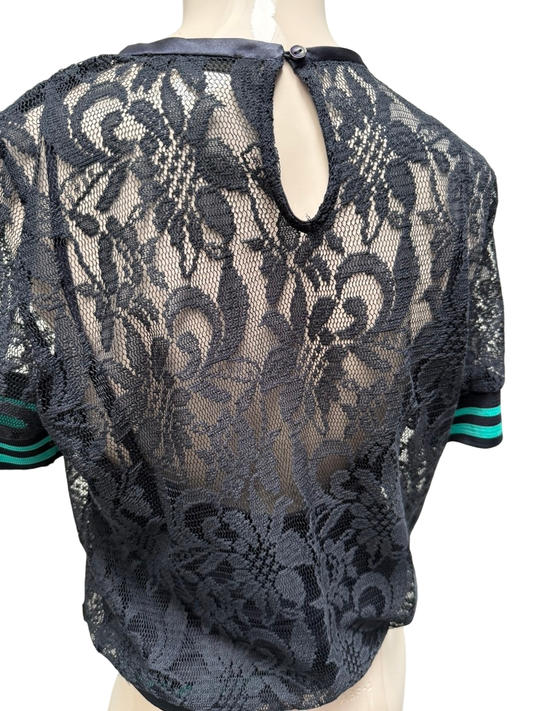 days Blouse maat S donkerblauw