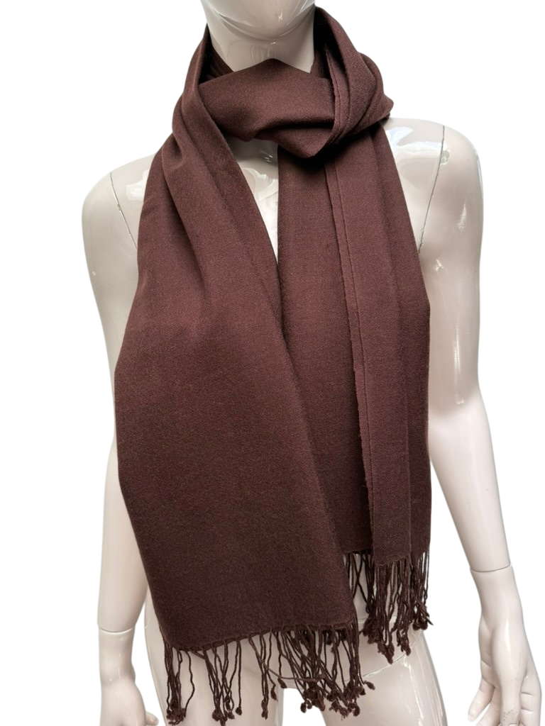 pashmina Sjaal maat Bruin