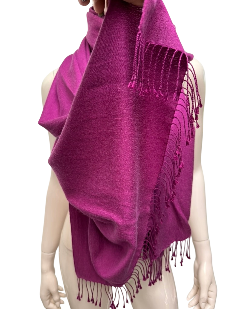 pashmina Sjaal maat paars