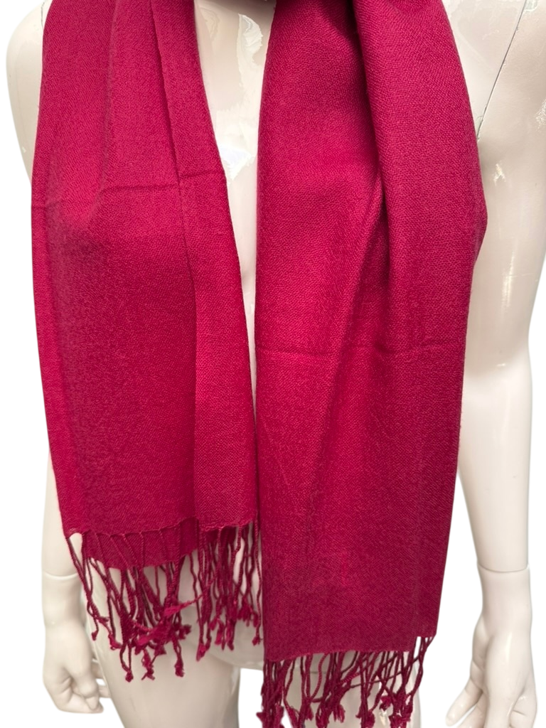 pashmina Sjaal maat Fuchsiaroze