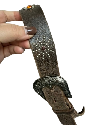 pepe jeans riem maat 80 bruin