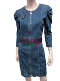 caroline biss Jurk maat 38 blauw jeans