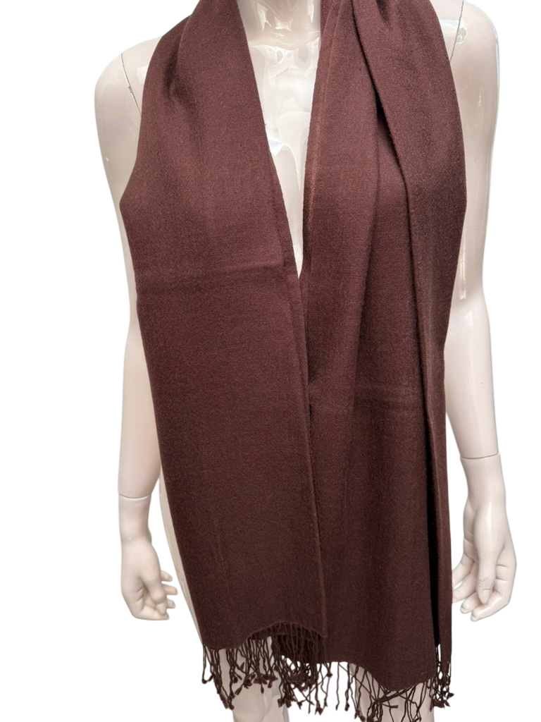 pashmina Sjaal maat Bruin