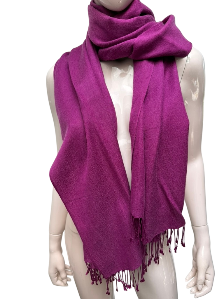 pashmina Sjaal maat paars