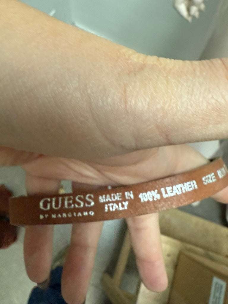 Guess Riem maat 90 cm Bruin luipaard