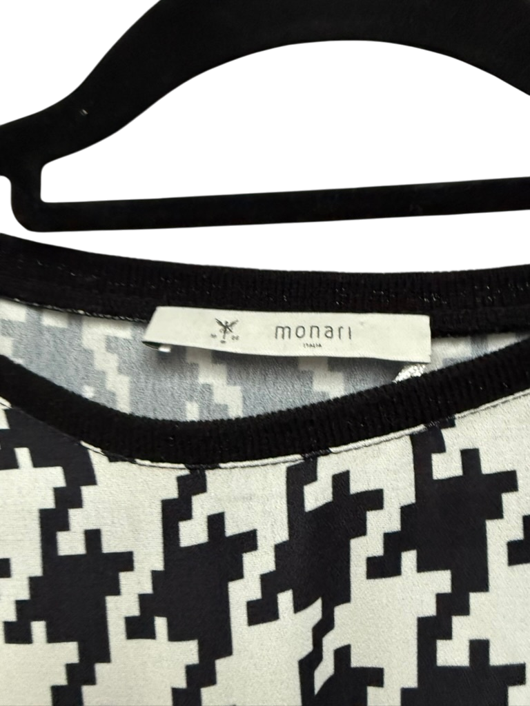 Monari Top maat 42 zwart/wit