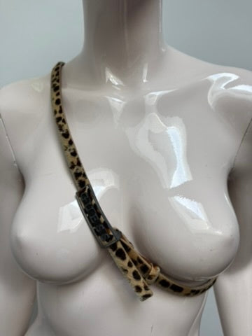 Guess Riem maat 90 cm Bruin luipaard