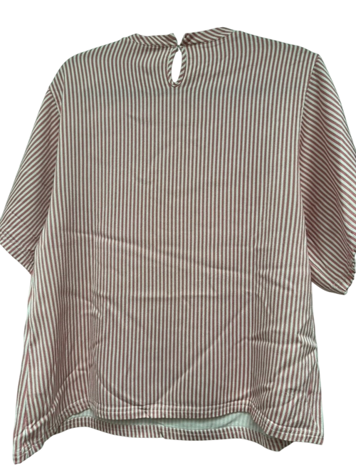 American Vintage Top maat L roze; wit