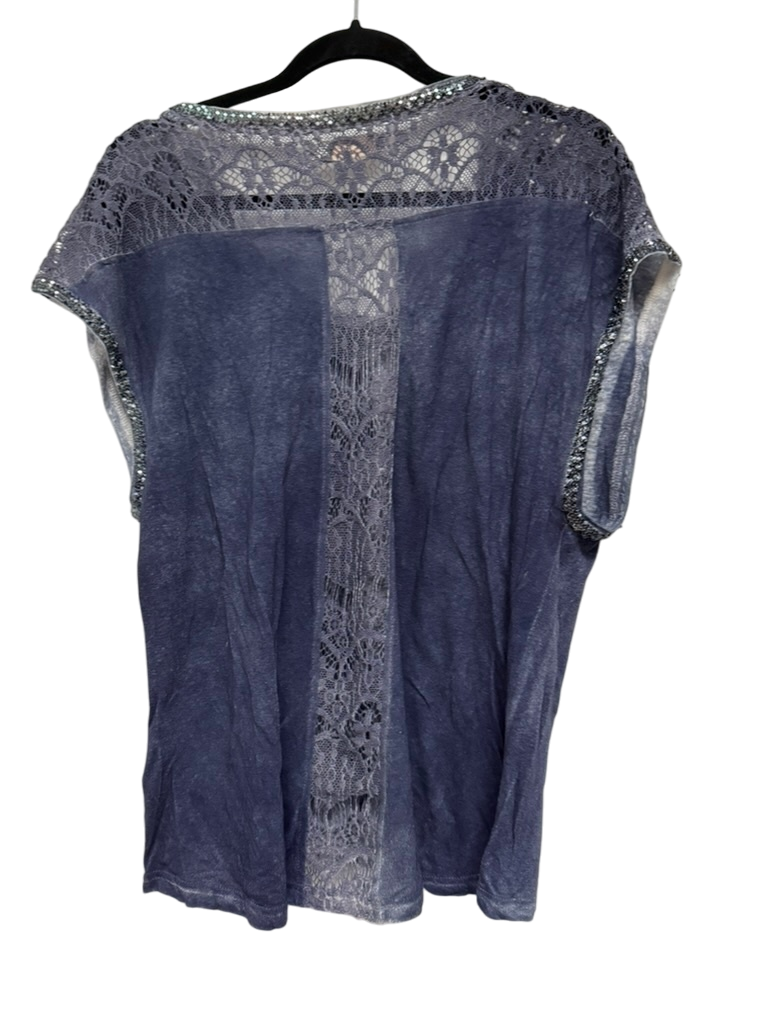 Cream Top maat L blauw
