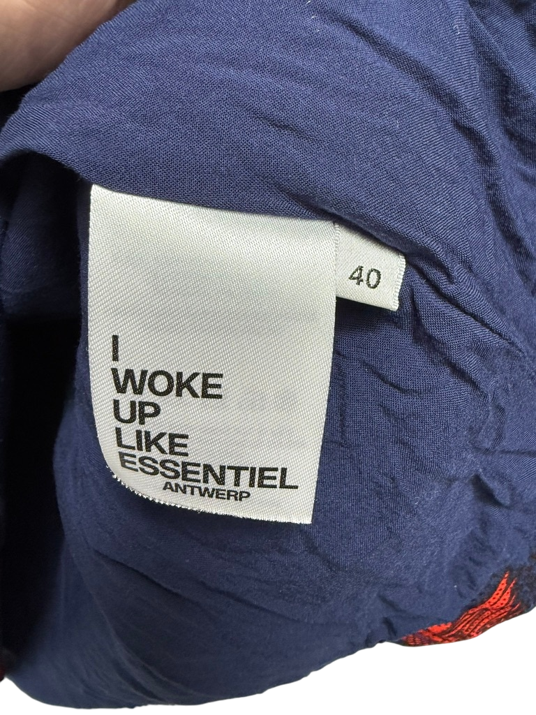 Essentiel Antwerp Jurk maat 40 Blauw en rood