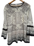 Mayerline Blouse maat 40 Beige en zwart