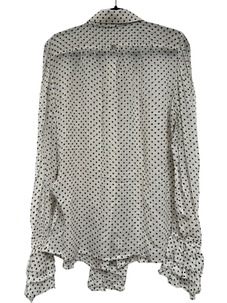 Twinset Simona Barbieri Blouse maat IT 48 (NL 42) creme; zwart