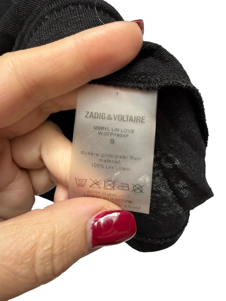 Zadig & Voltaire Top maat S Zwart