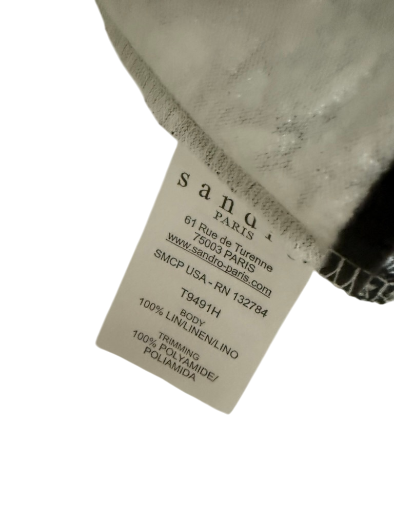 Sandro Paris Top maat M Off-white and Black