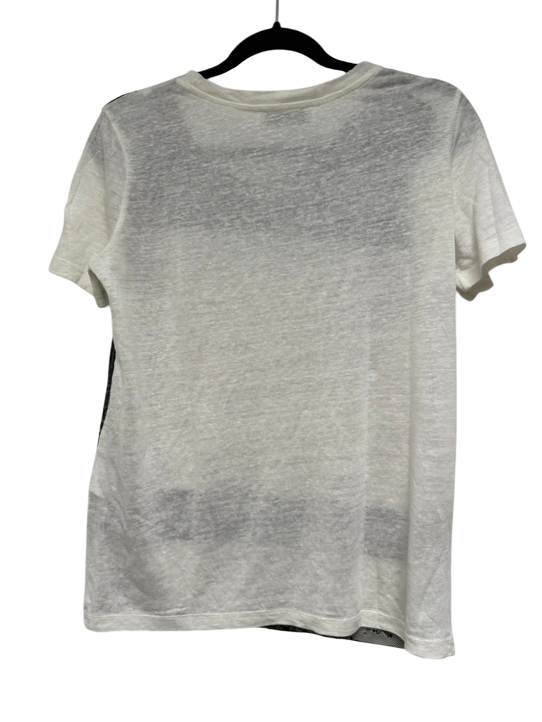 Sandro Paris Top maat M Off-white and Black