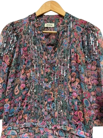 Zadig & Voltaire Jurk maat S Multicolor