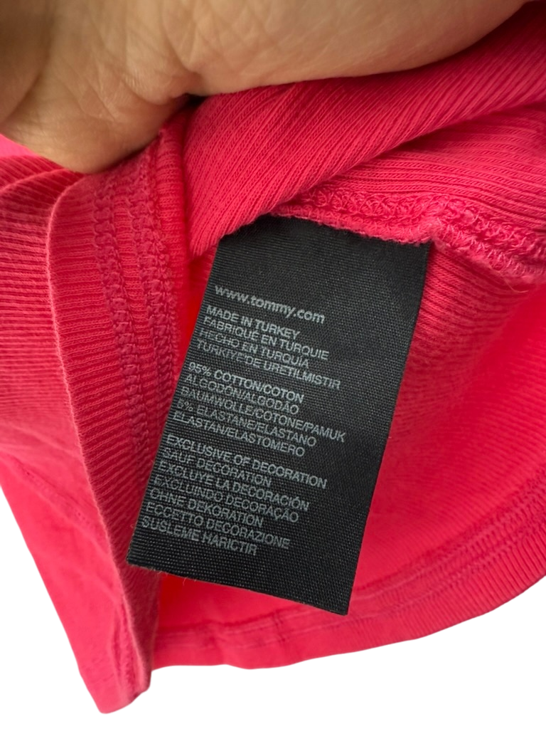 Tommy Hilfiger Top maat L Fuchsiaroze