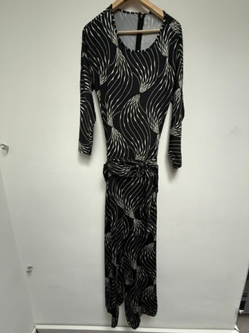 K-design Jumpsuit maat M Zwart en beige