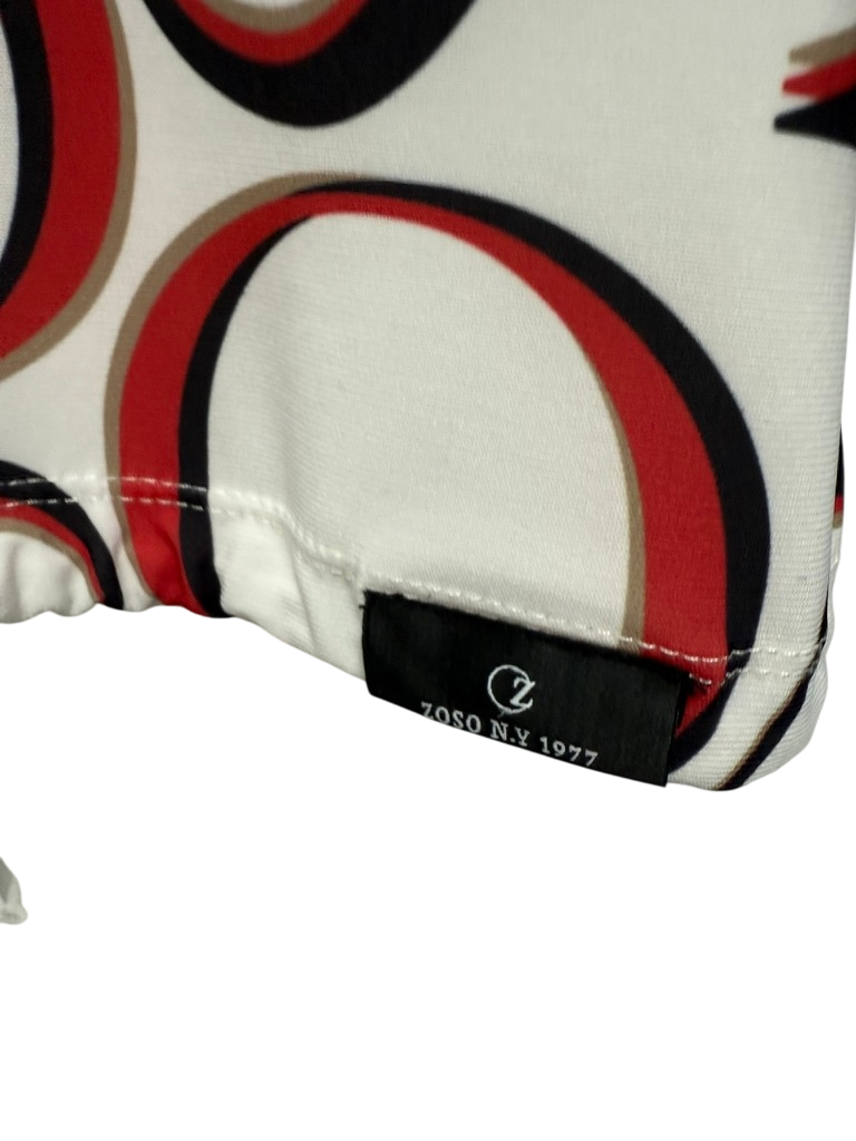 Zoso Blouse maat M Wit met rood en zwart