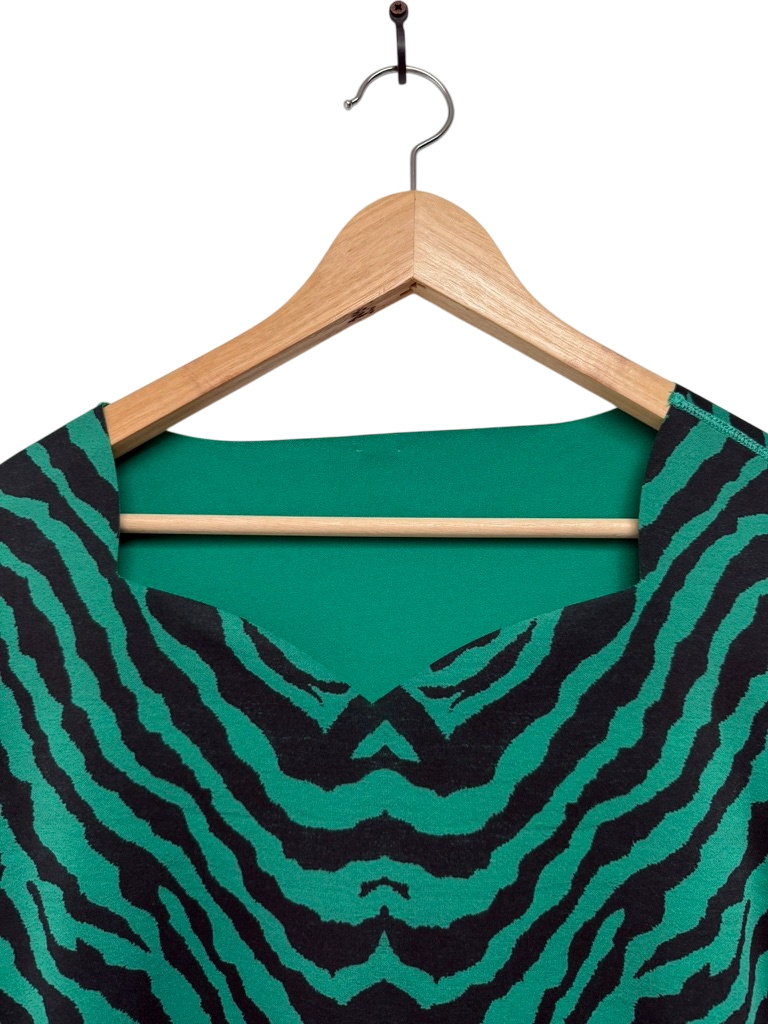 Lizzy & Coco Jurk maat 38 groen, zwart