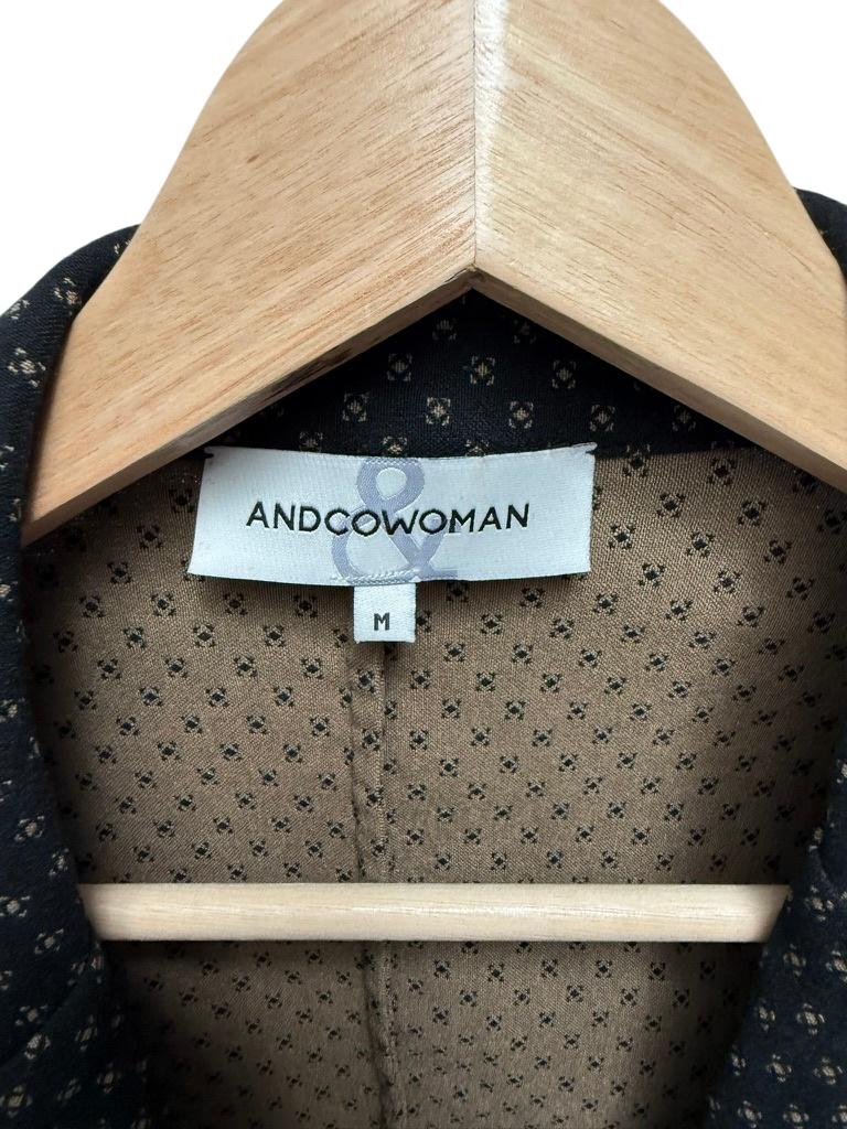 ANDCOWOMAN Colbert maat M zwart
