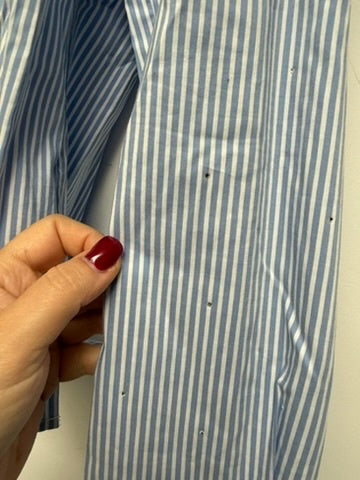 Cartoon Blouse maat 36 Blauw en wit gestreept