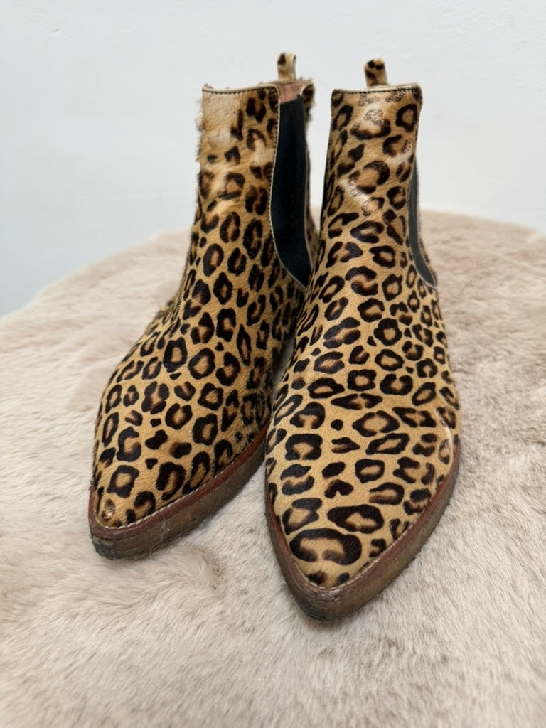 Bruno Tachetto Laarsjes maat 37 Beige met bruin en zwart