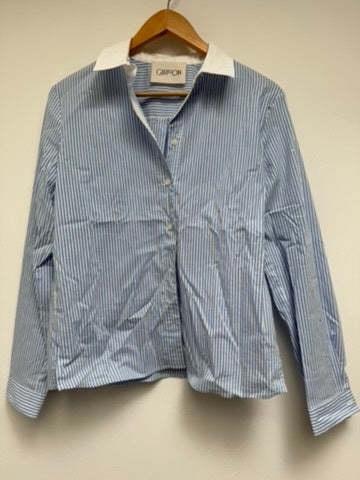 Cartoon Blouse maat 36 Blauw en wit gestreept