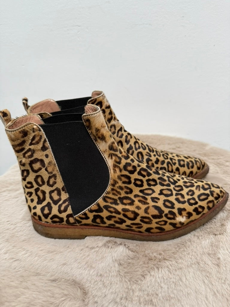 Bruno Tachetto Laarsjes maat 37 Beige met bruin en zwart